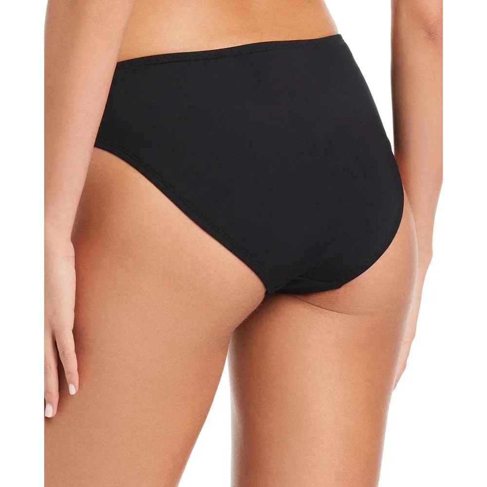 NWT Beyond Control Bikini Bottoms Womens Black Tummy Control Sculpting 6 $60